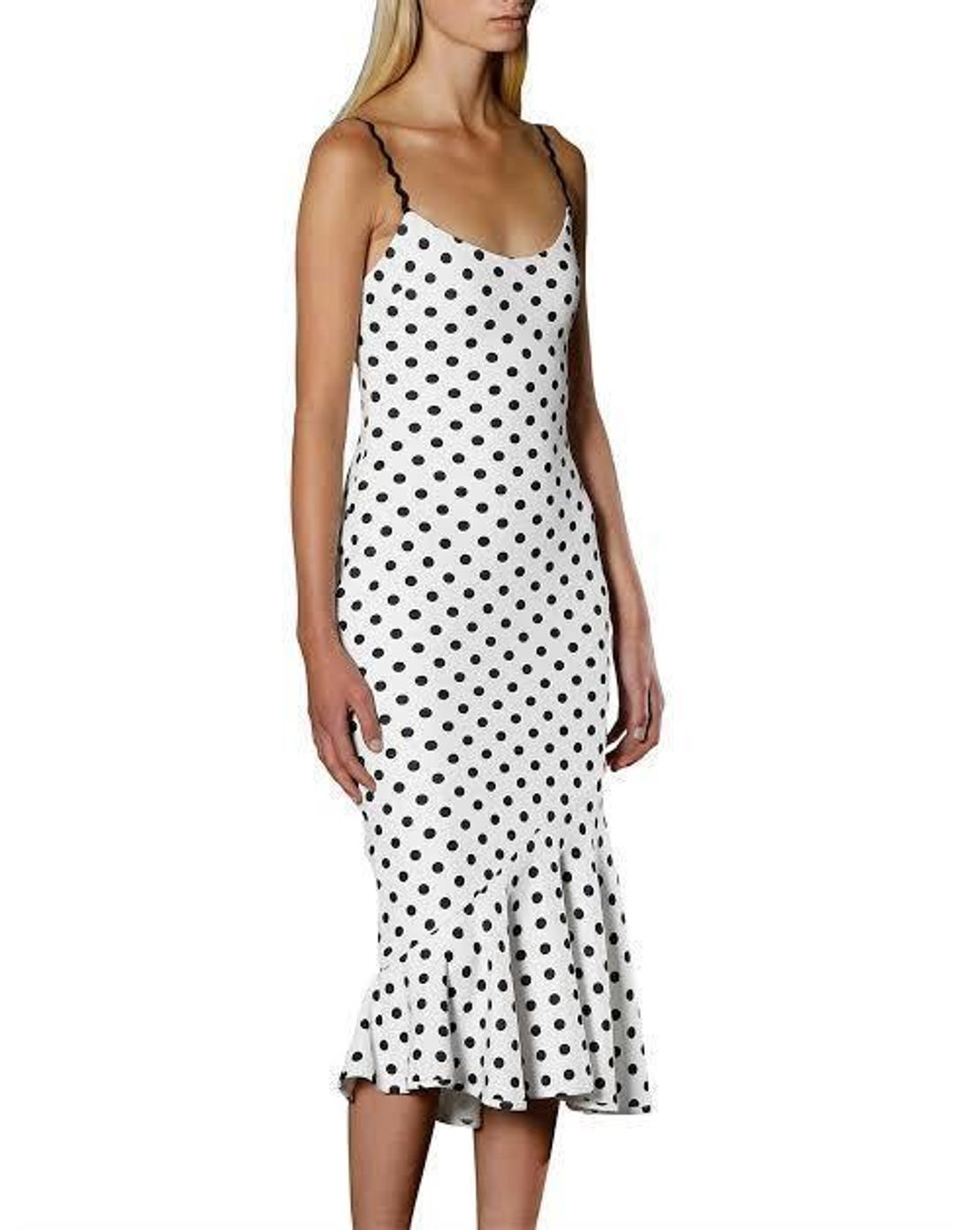 By Johnny Polka Bias Slip Dress Size 12 for rent on The Volte - main image