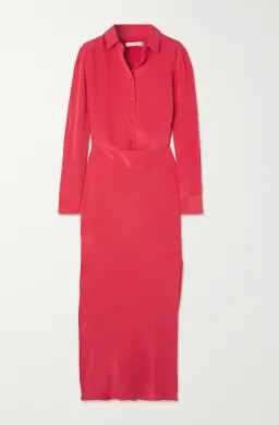 Christopher Esber Button Up Bias Shirt Dress Chilli Size 4 for rent on The Volte - image 3