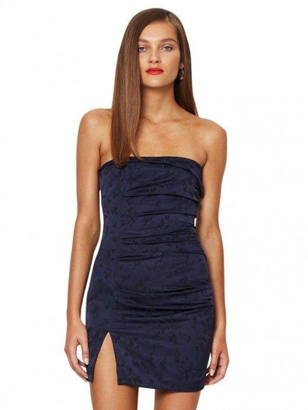 Bec and Bridge Kitten Kiss Mini Dress Navy 10 for rent on The Volte - main image