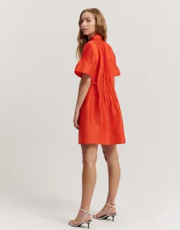 COUNTRY ROAD Pintuck Mini Dress sangria size 4 for rent on The Volte - image 2