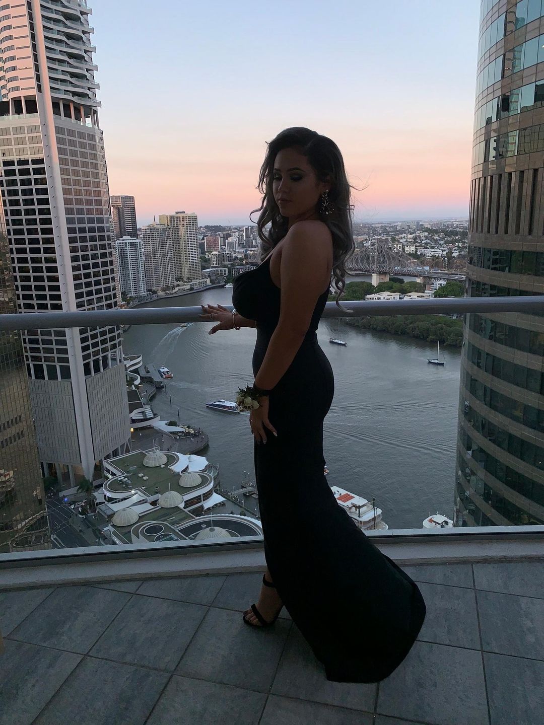 Sheike Black Bodycon Dress Size 6 for rent on The Volte - main image
