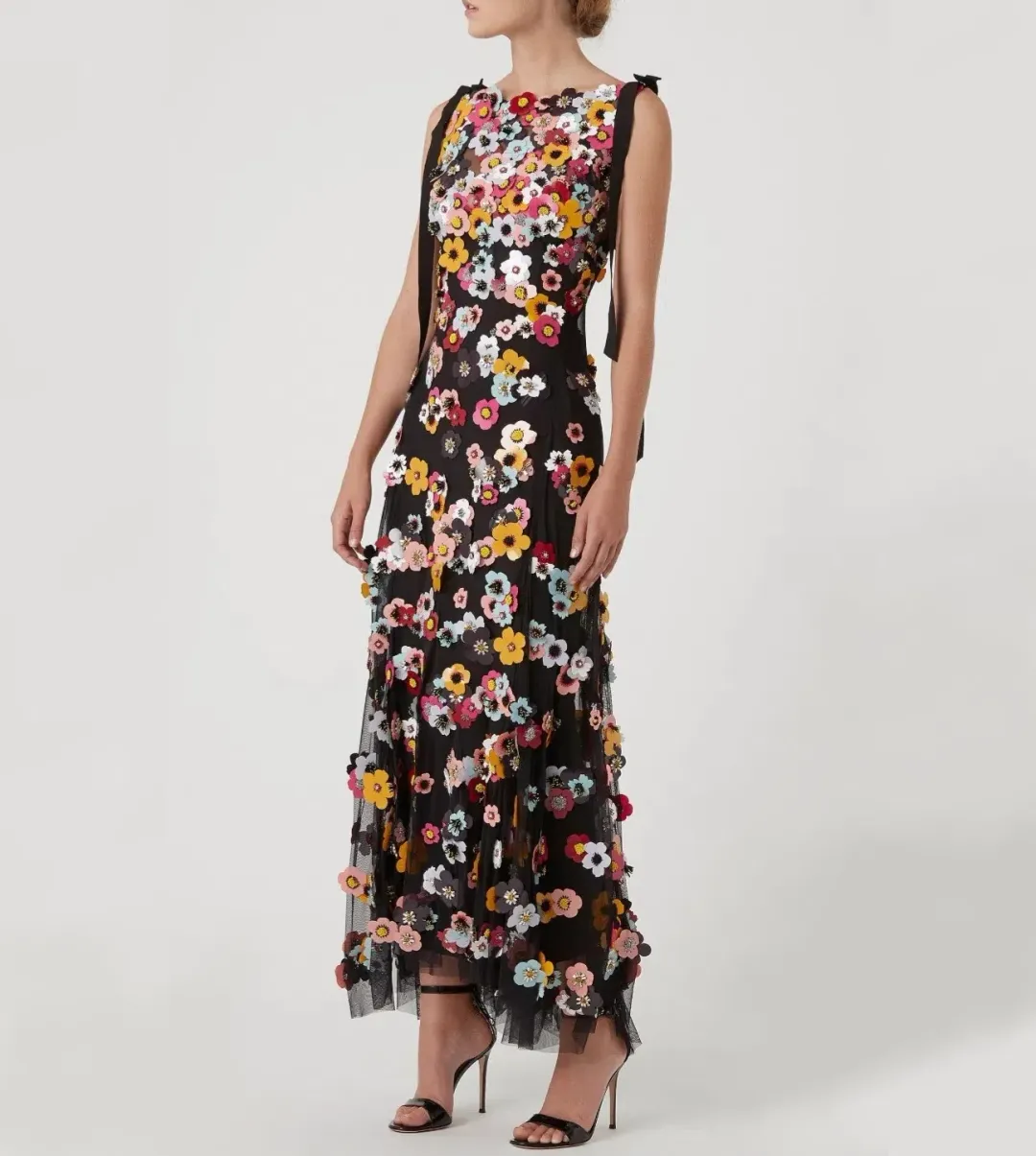 Rachel Gilbert Lolo Applique Floral Gown Size AU18 for rent on The Volte - main image
