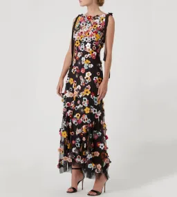 Rachel Gilbert Lolo Applique Floral Gown Size AU18 for rent on The Volte - image 1