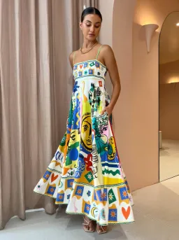 Alemais Soleil Sundress Multi Size 8 for rent on The Volte - image 2