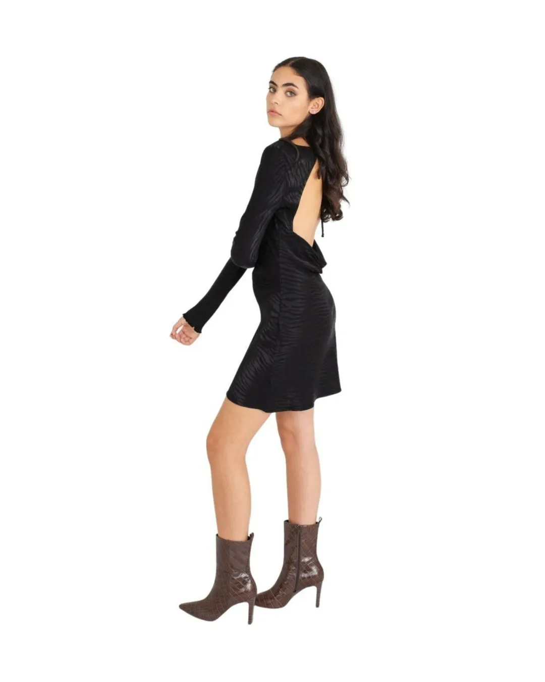 Bec & Bridge The Kat Mini Dress Black Size AU 8 for rent on The Volte - main image