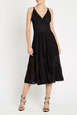Sass and Bide Almost Famous Knit Midi Dress Black Size 4 for rent on The Volte - image 1