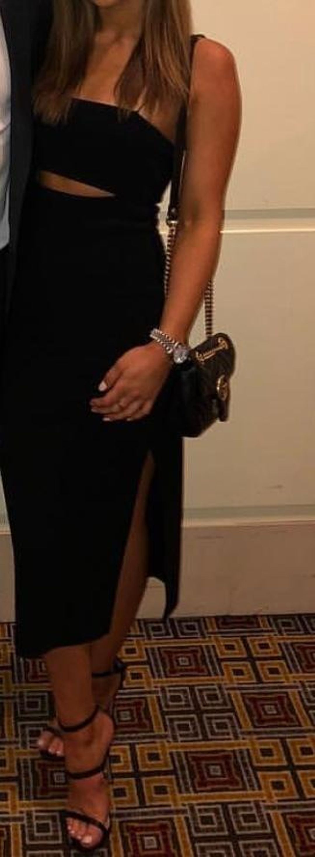 Bec & Bridge Midi Dress Black Size 8 for rent on The Volte - main image