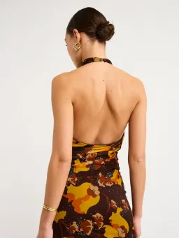 Sir The Label Jacques Mesh Halter Midi Dress Size 1/Au 8 for rent on The Volte - image 4