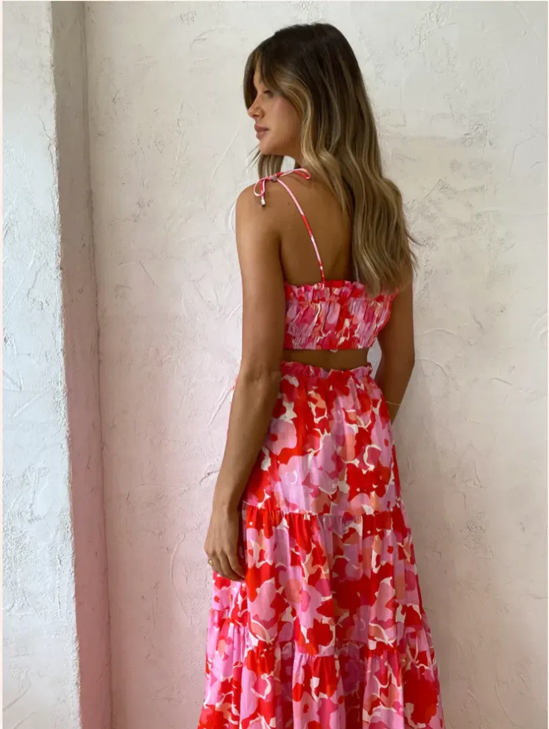 Steele Layla Top & Flora Skirt Set in Camellia Size 8 for rent on The Volte - main image