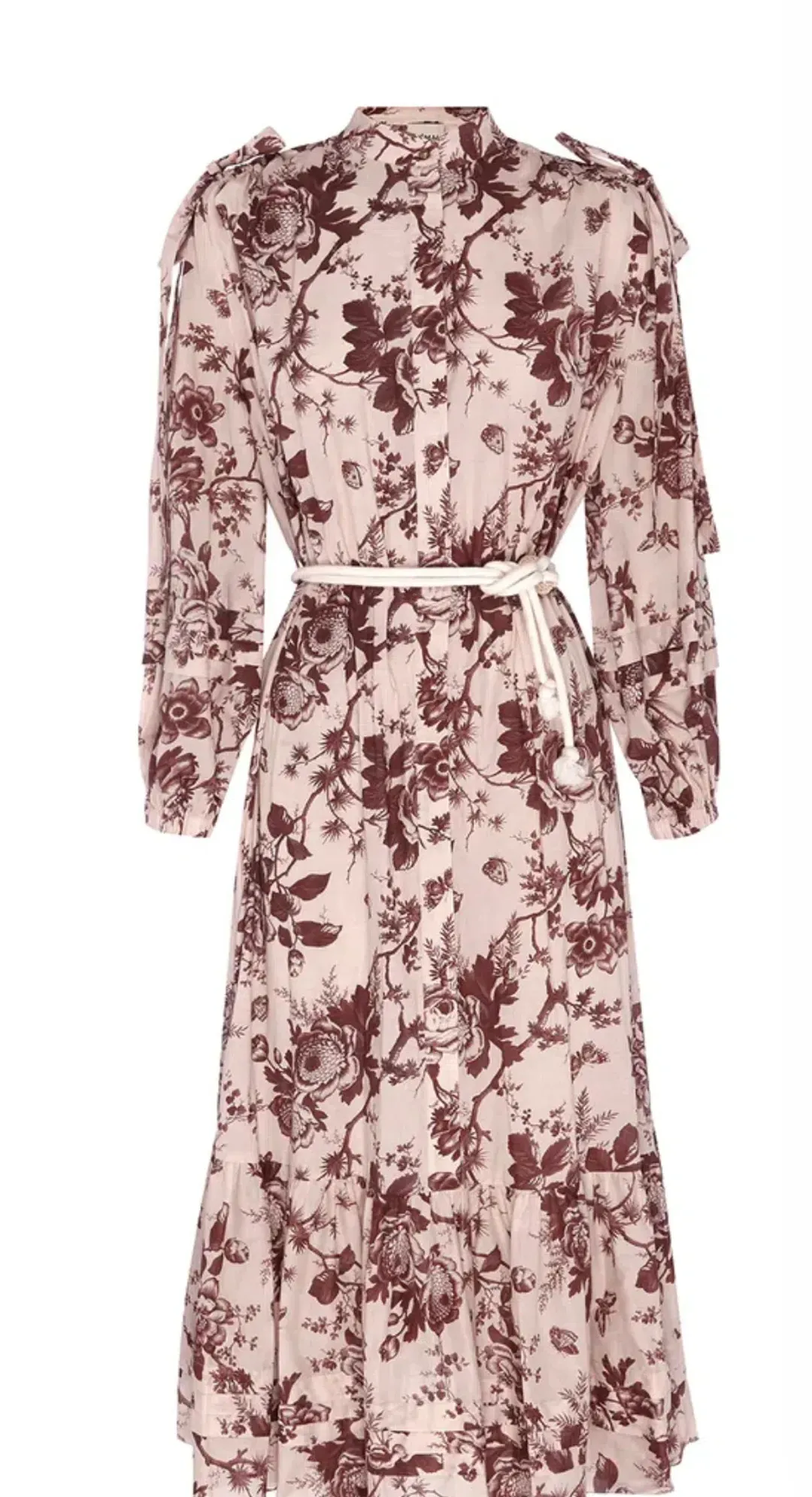 Alemais Heather Tie Shoulder Midi Dress Floral Size AU 6 for rent on The Volte - main image