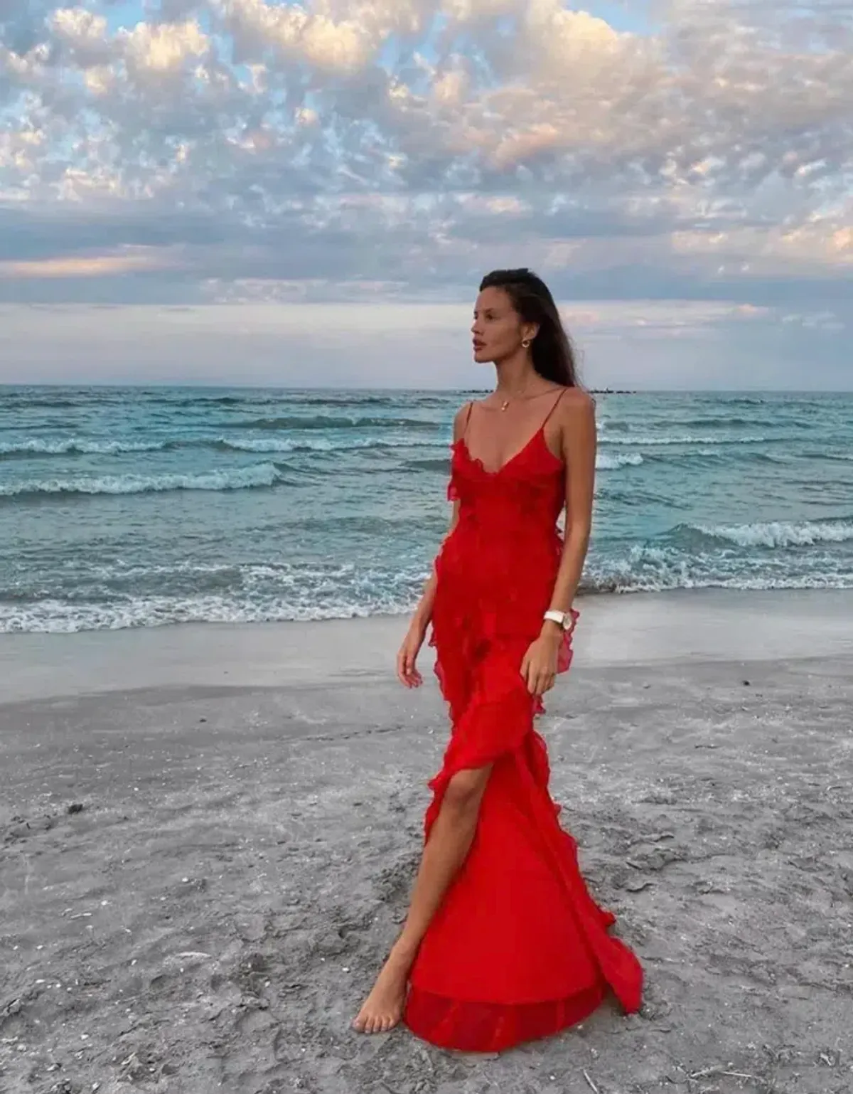 Rat & Boa Cecelia Maxi Dress Red Size 6 for rent on The Volte - main image