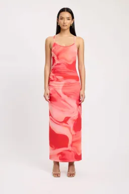 Kookai Haven Slip Dress Pink Multi Size 40 / AU 12 for rent on The Volte - image 1