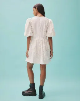 Alemais Iggy Embroidered Mini Dress White  Size 16 for rent on The Volte - image 2