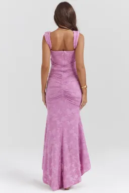 House of CB  Cesca Maxi Dress Rose Pink Floral Size 8  for rent on The Volte - image 4