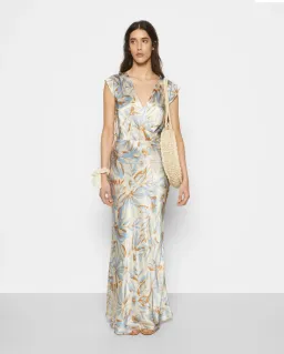Bec & Bridge Stella Maxi Dress Blue Size 8  for rent on The Volte - image 1