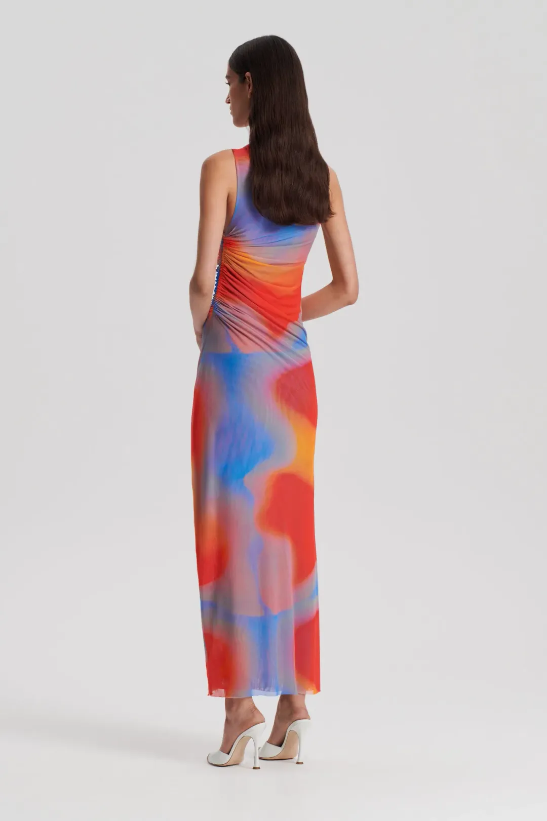 Scanlan Theodore The Italian Watercolour Print Dress Multi Size 8 for rent on The Volte - main image
