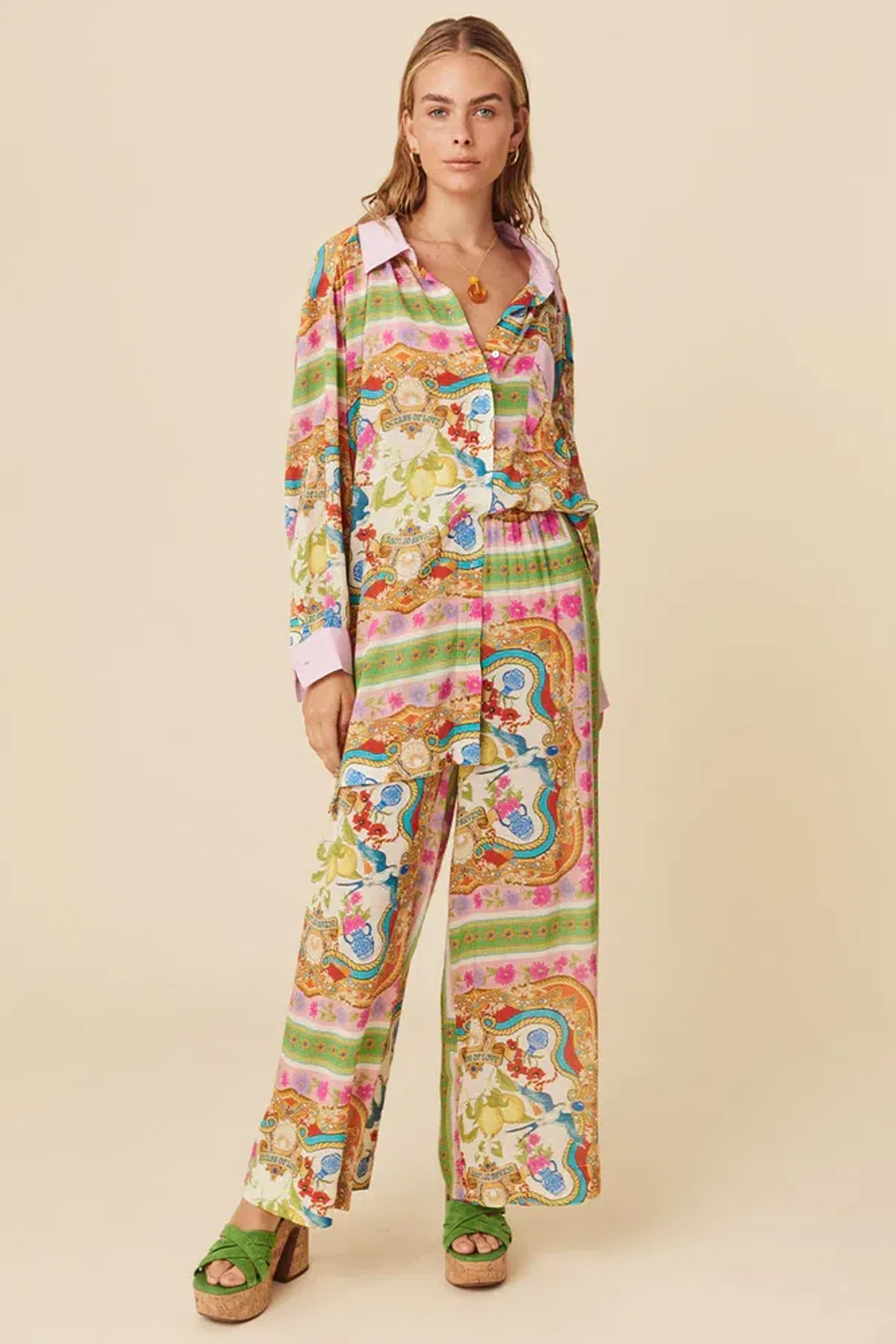 Spell Maddelena Pant Multi Size XS / AU 6 for rent on The Volte - main image