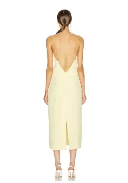 Dion Lee Floating Coil Slip Dress Yellow Size 8 for rent on The Volte - image 2