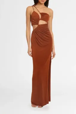 Misha Clive Gown Brown Size 10/M for rent on The Volte - image 1
