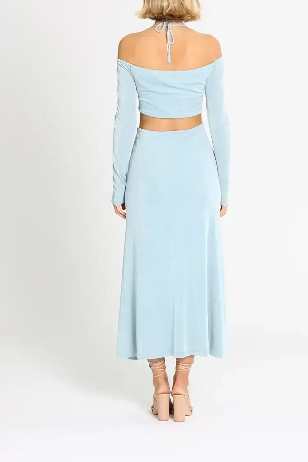 MISHA Straker Midi Dress Topaz Size 12 for rent on The Volte - main image