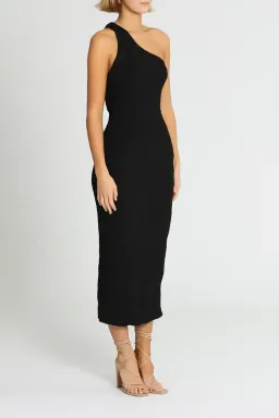 MISHA Hanna Midi Dress Black Size 10/M for rent on The Volte - image 2