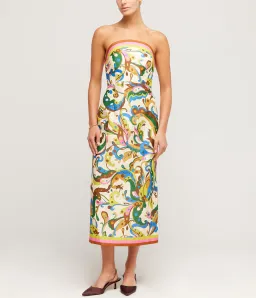 Alemais Ozma Bodice Midi Dress Multi Size 12 for rent on The Volte - image 1