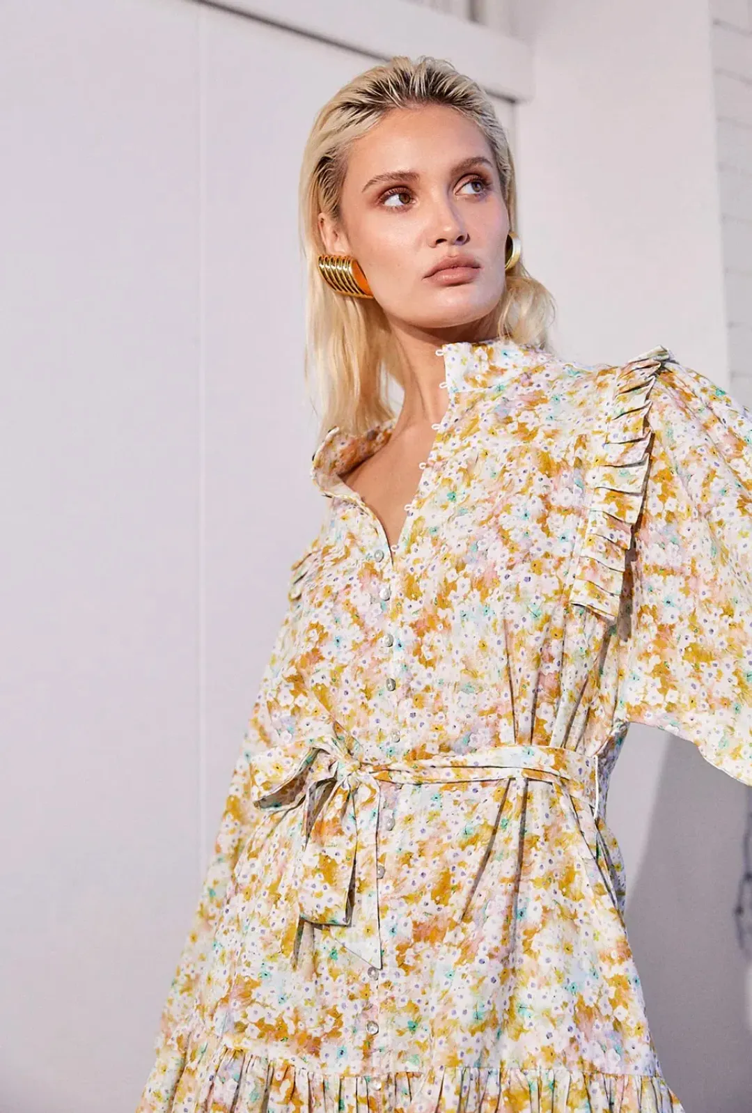La Bohème Girls Lourdes Mini Dress Zima Floral Size AU 10 for rent on The Volte - main image