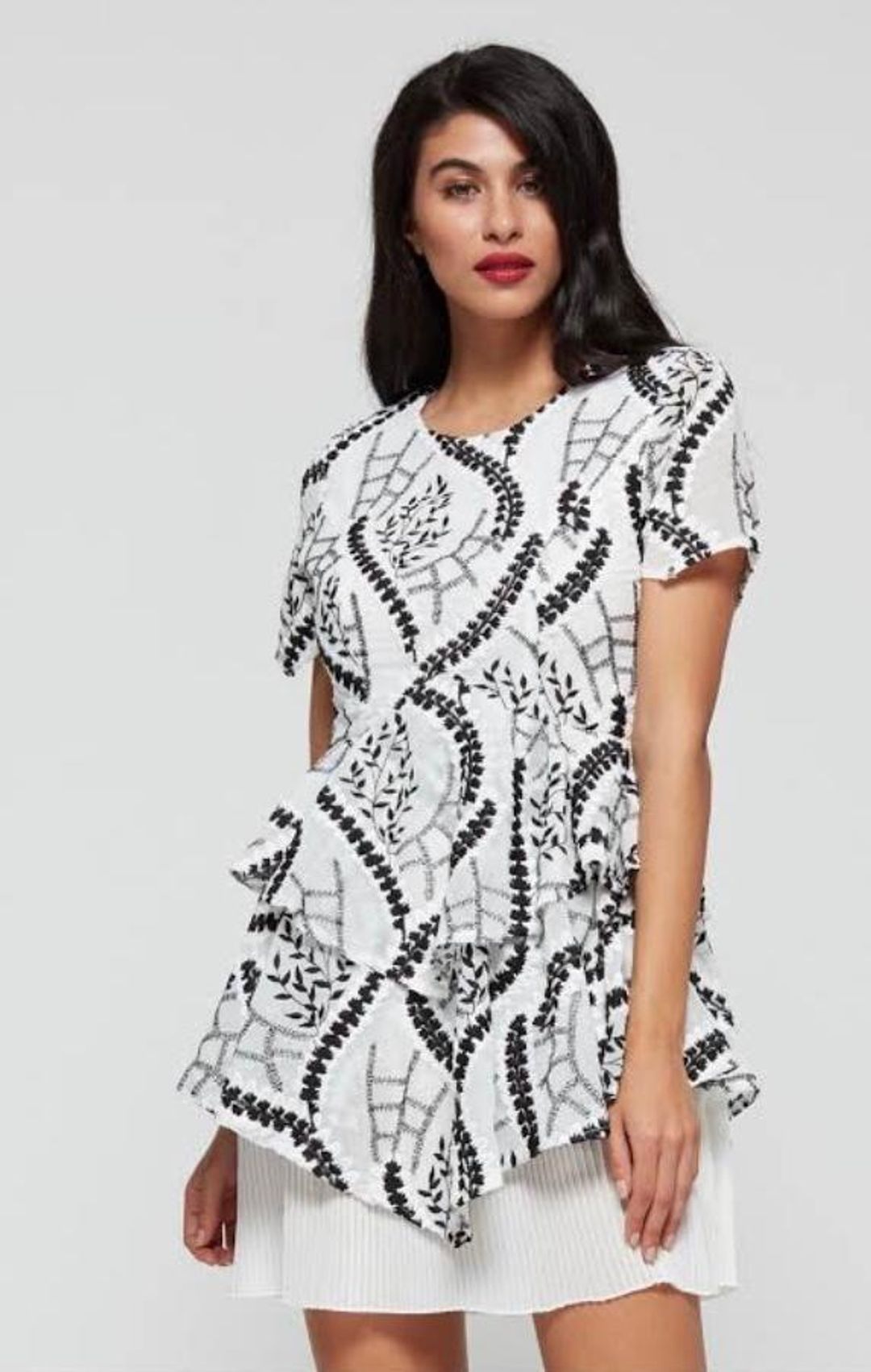 Mossman Climbing vine mini dress size 12 for rent on The Volte - main image