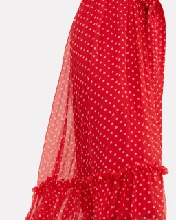 Zimmermann Ninety-Six Swing Red Polka Dot Dress Size 0 / AU 8 for rent on The Volte - image 4