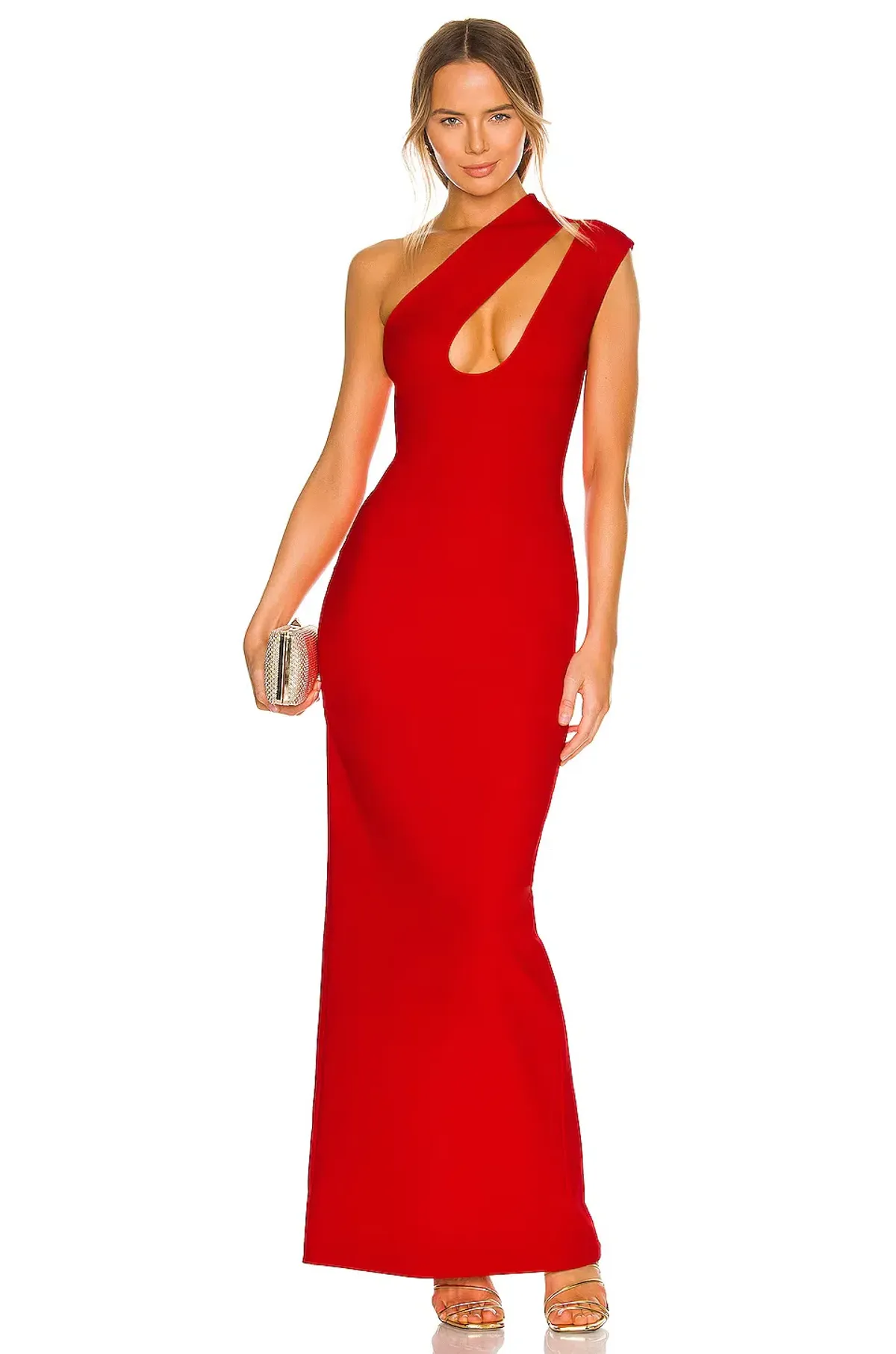 Solace London Krista Dress In Red Size Small / AU 8 for rent on The Volte - main image