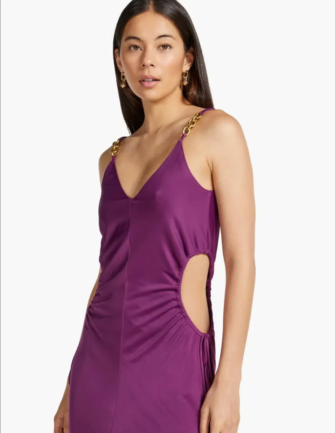 Manning Cartell Digital Love Chain Slip Maxi Dress in Orchid Purple Size AU 12 for rent on The Volte - main image