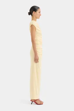 Sir The Label Giacomo Gathered Gown in Butter Yellow Size 1/Au 8 for rent on The Volte - image 3