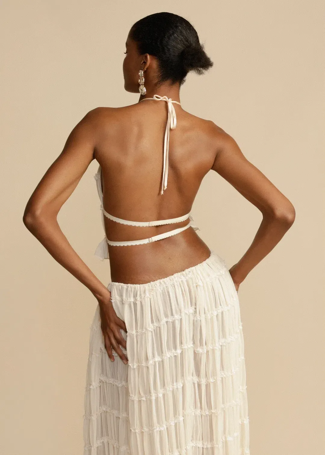Arcina Ori Juliette Halter And Skirt Set In Size Small/Au 8 for rent on The Volte - main image