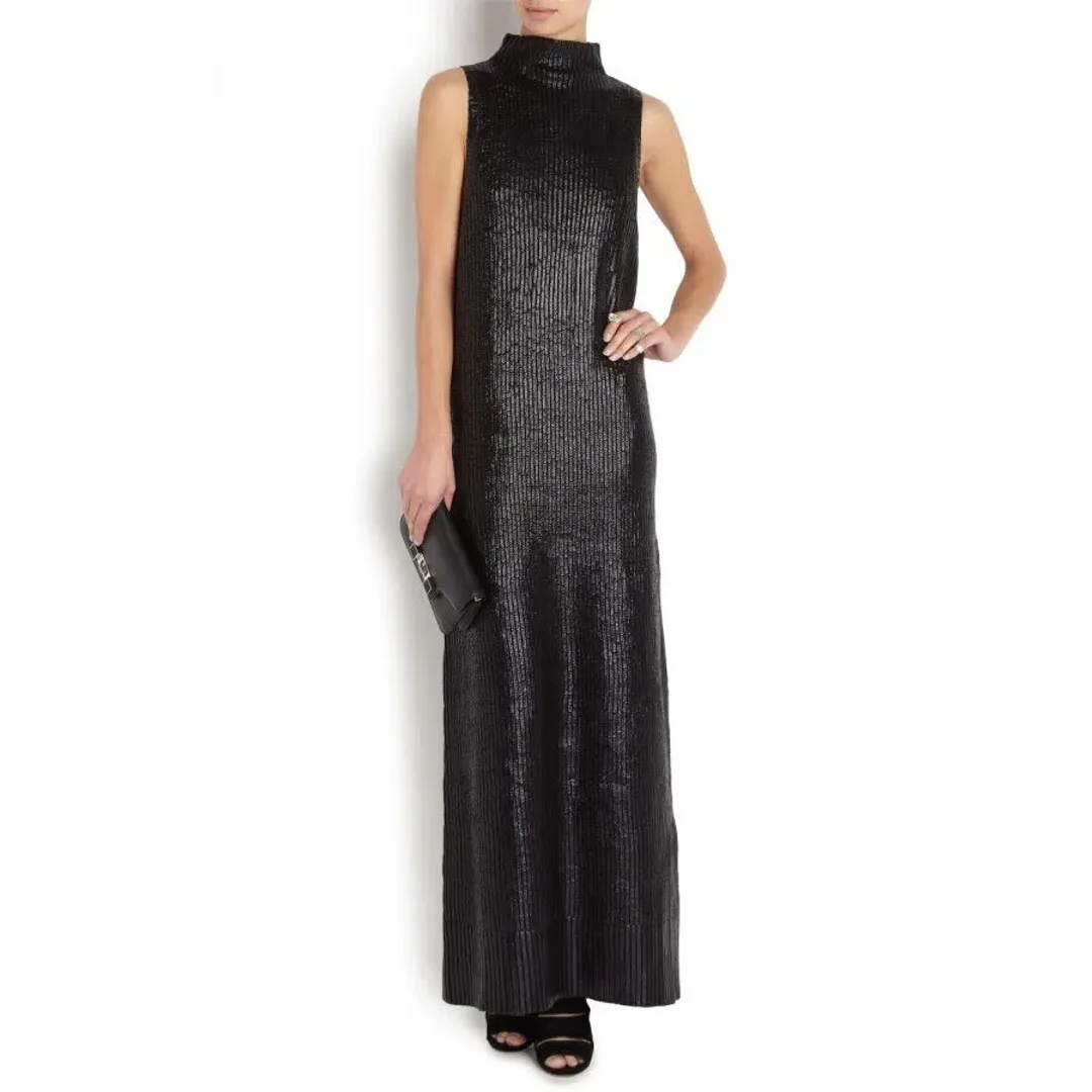 Sass & Bide Wintergate Pop Rocks Maxi Dress Black Size 8 for rent on The Volte - main image
