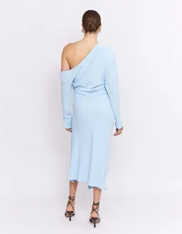 Pfeiffer Atlas Dress Pale Blue Size 12 for rent on The Volte - image 3