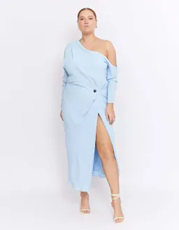 Pfeiffer Atlas Dress Pale Blue Size 12 for rent on The Volte - image 2