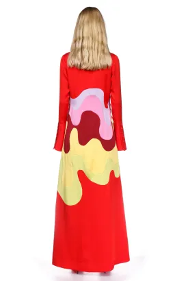 Alemais The Five Shirtdress Red Multi Size 14 for rent on The Volte - image 2