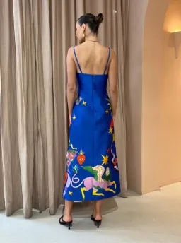 Alemais Guardian Dress Blue Print Size AU 14 for rent on The Volte - image 2