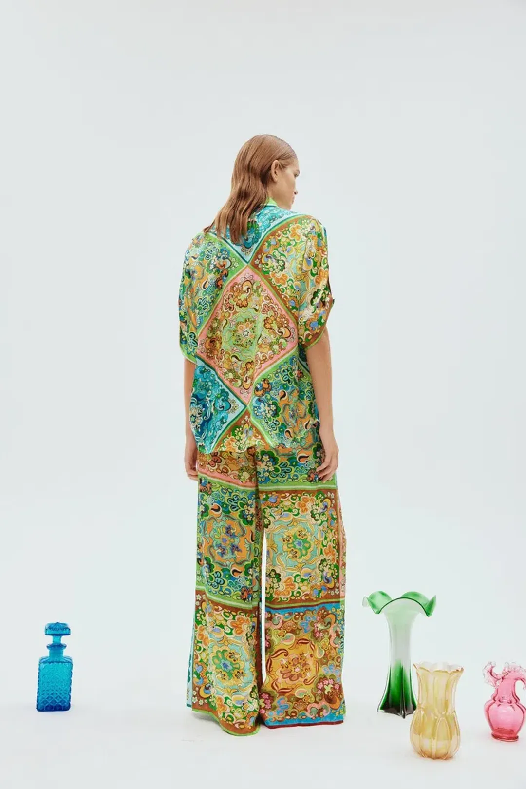 Alemais Dreamer Shirt and Pants Set Multi Size AU 10 for rent on The Volte - main image