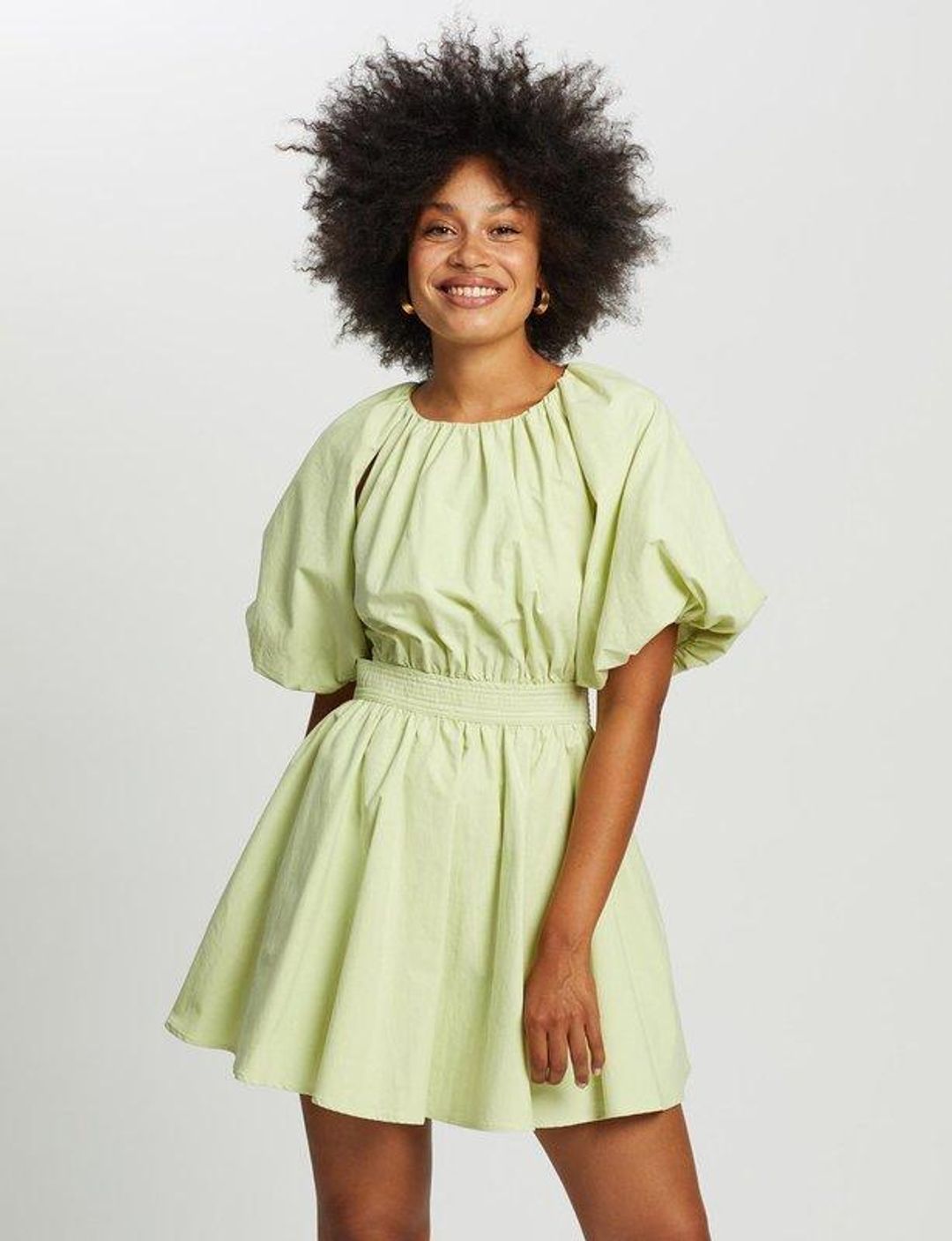 Mossman The Seahaze Mini Dress Green Size 6 for rent on The Volte - main image