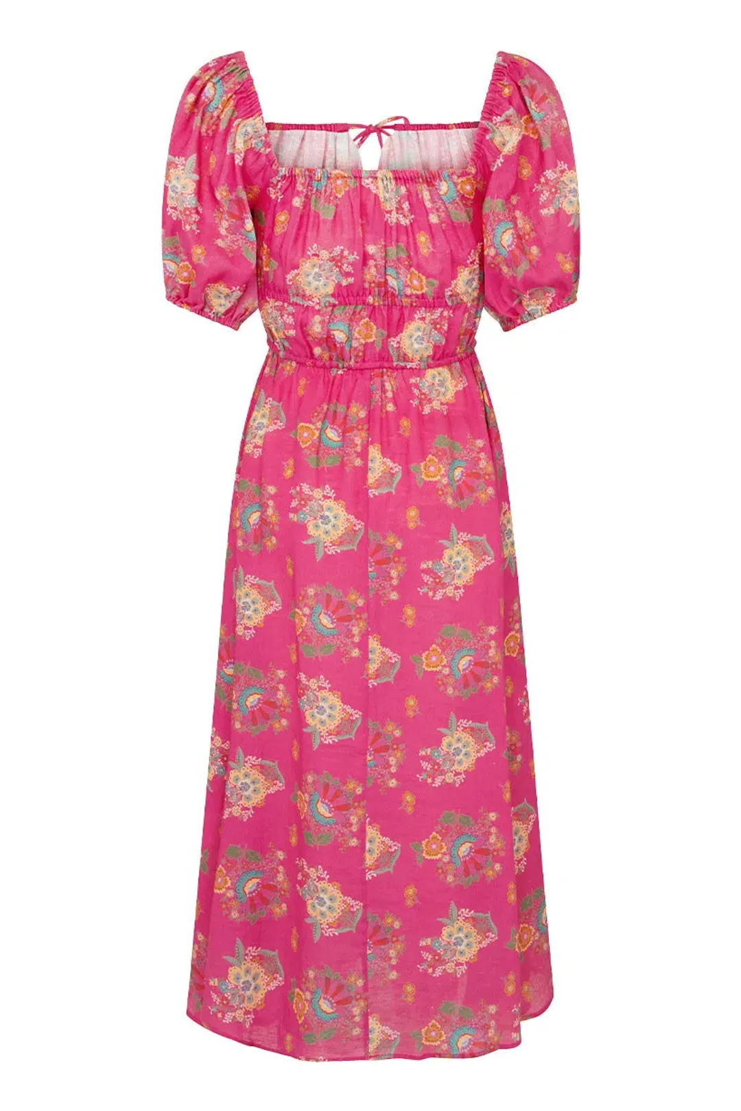 Spell Solstice Linen Soiree Dress Rose Pink Size AU 12 for rent on The Volte - main image