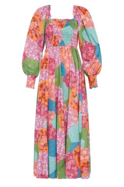 Spell Freda Shirred Midi Dress Multi Size M / AU 10 for rent on The Volte - image 4