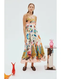 Alemais Evergreen Sundress in Multi Size AU 8 for rent on The Volte - image 1