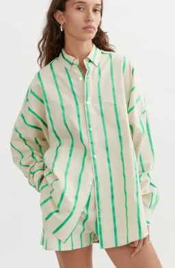Blanca Fleur Shirt and Shorts Matching Set Green Print Size S/M / AU 8 for rent on The Volte - image 5
