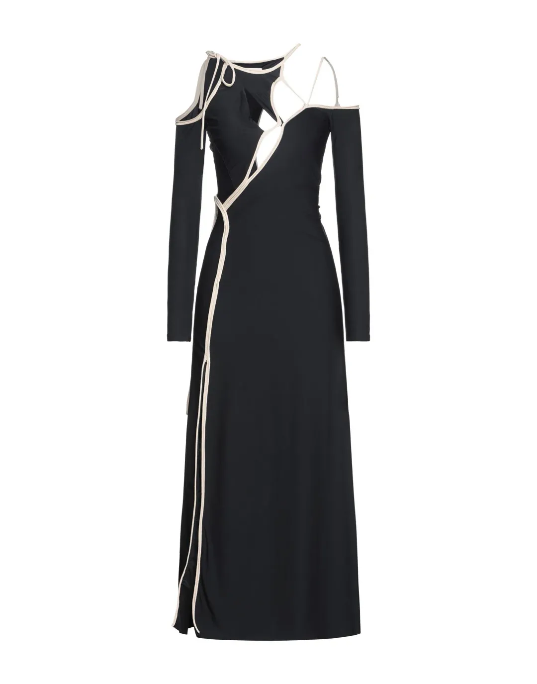 Ottolinger Black Strappy Maxi Dress Black Size 6 for rent on The Volte - main image