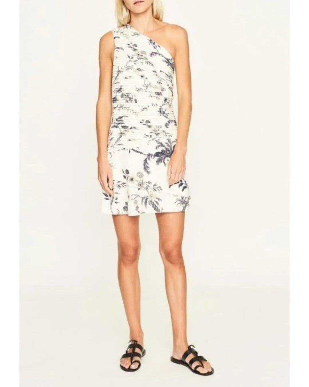 Sir The Label Florentine Pleated Mini White Print Size AU 10 for rent on The Volte - main image