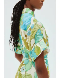 Alemais Janis Shirt Midi Dress Floral AU12 for rent on The Volte - image 3