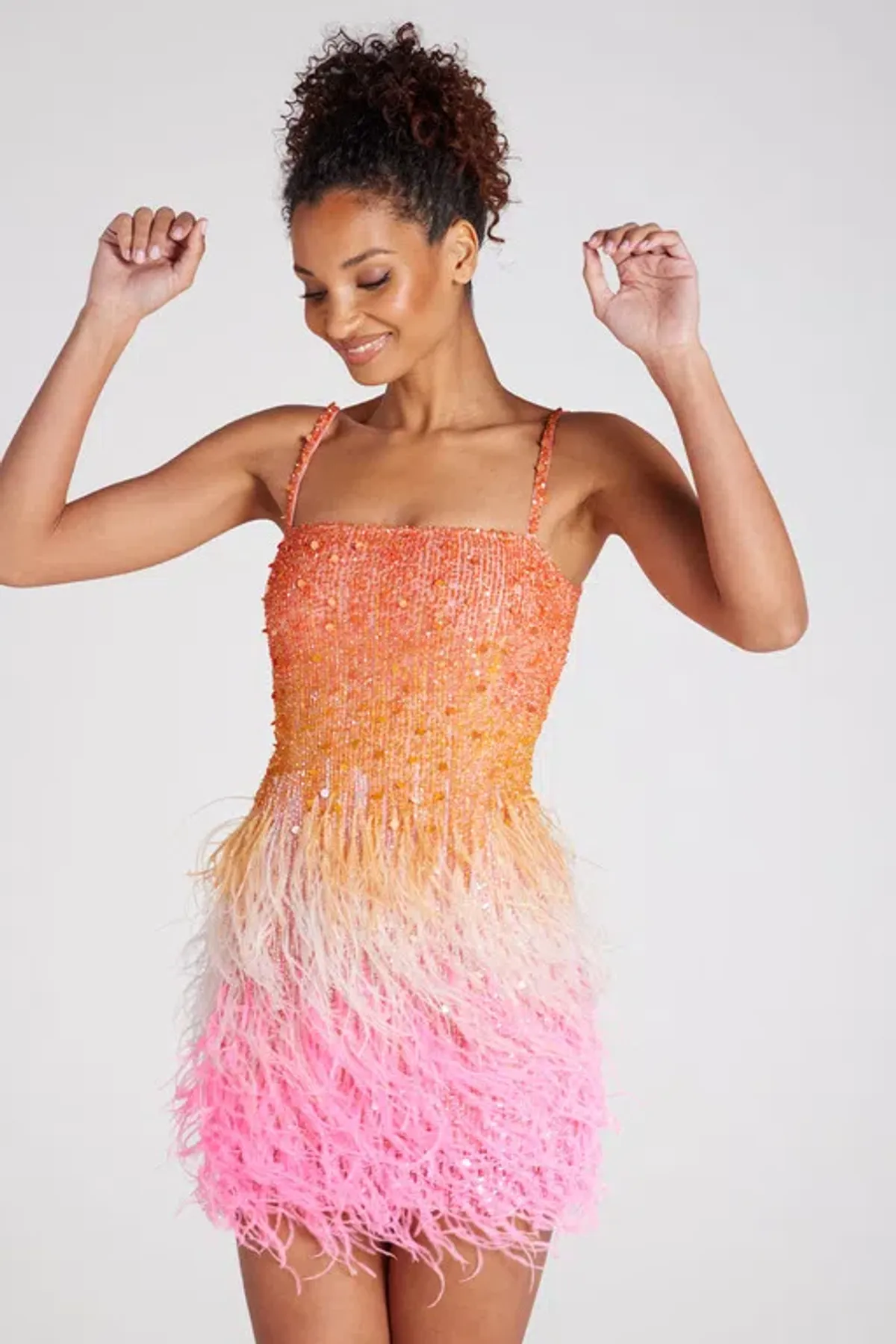 Nadine Merabi Cassie Sunset Dress Multi Size S for rent on The Volte - main image