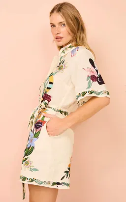Alemais Meagan Mini Dress Print Size 12 for rent on The Volte - image 3