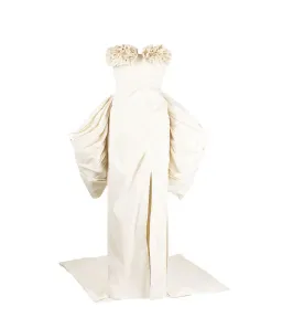 Rachel Gilbert Romy Gown Maxi Dress in Cream Size AU 10 for rent on The Volte - image 4